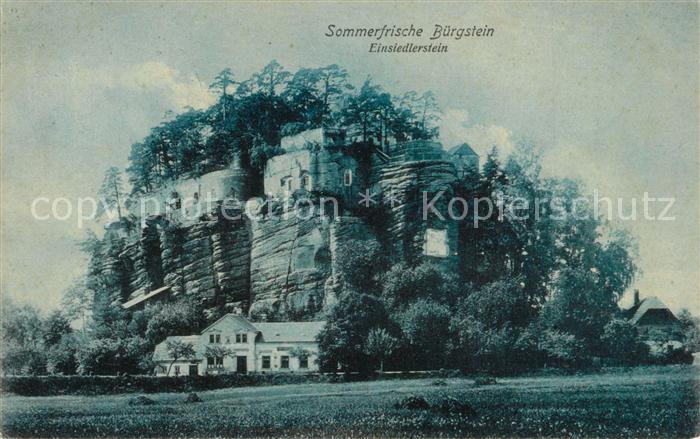 Buergstein Tschechien Einsiedlerstein