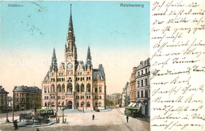 Reichenberg Liberec Boehmen Rathaus