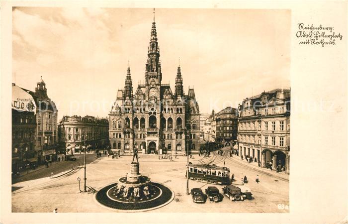 Reichenberg Liberec Boehmen A.-H.-Platz Rathaus
