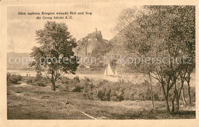 Aussig Tschechien Burg Schreckenstein