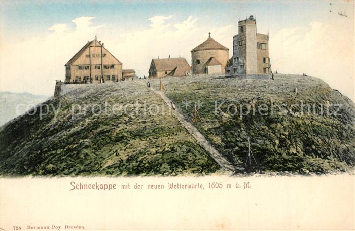Schneekoppe Snezka Wetterwarte
