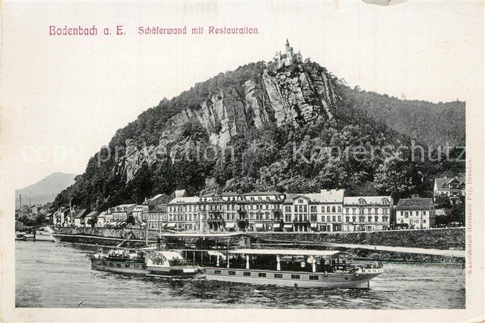 Bodenbach-Tetschen Boehmen Schaeferwand Restaurant