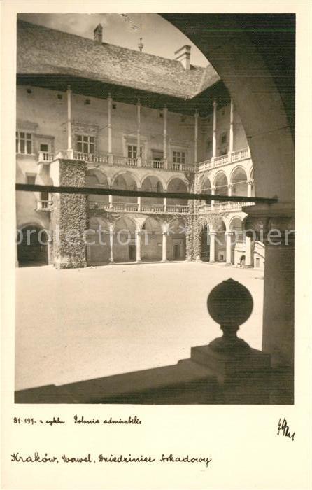 Krakow Krakau Wawel Dziedziniec Arkadow