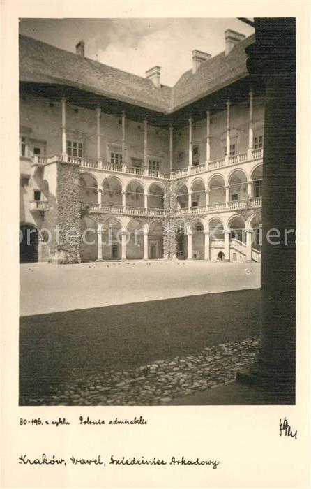 Krakow Krakau Wawel Dziedziniec Arkadowy