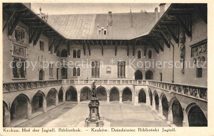 Krakau Krakow Hof der Jagiell Bibliothek