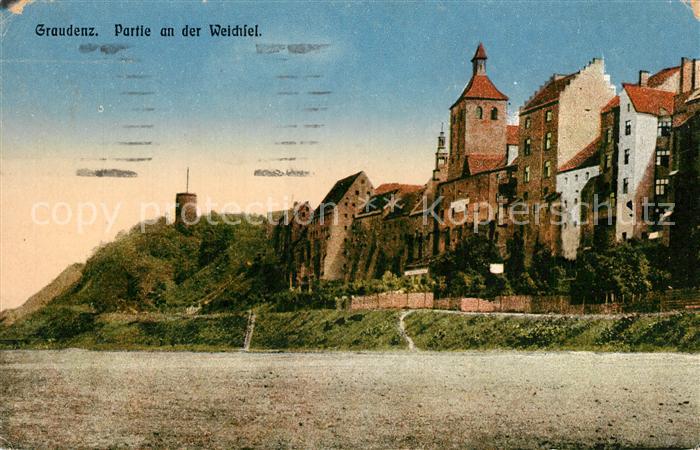 Graudenz Westpreussen Partie an der Weichsel