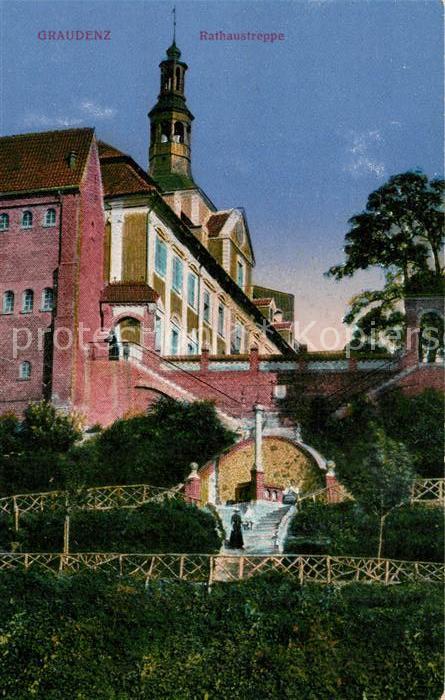 Graudenz Westpreussen Rathaustreppe