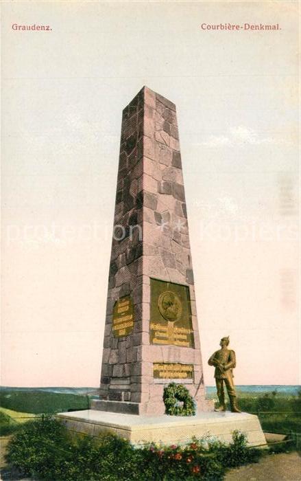 Graudenz Westpreussen Courbiere Denkmal