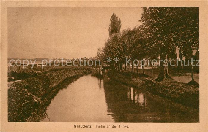 Graudenz Westpreussen Partie an der Trinke