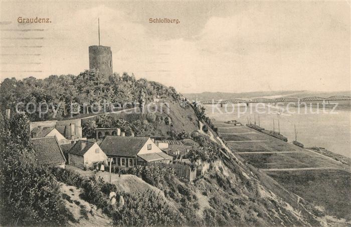 Graudenz Westpreussen Schlossberg Weichsel