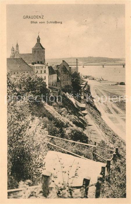 Graudenz Westpreussen Blick vom Schlossberg