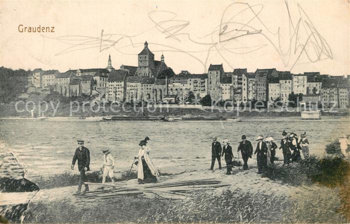 Graudenz Westpreussen Weichselpartie