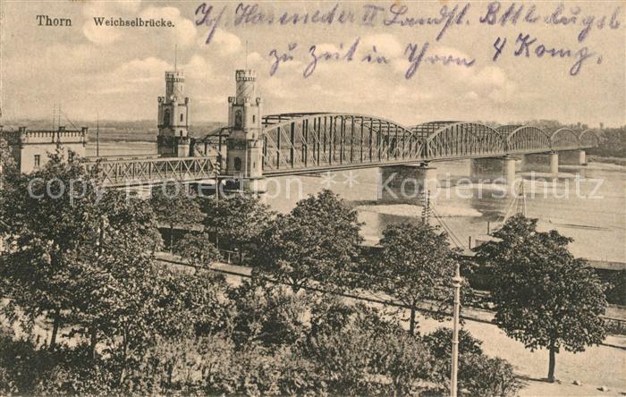 Thorn Westpreussen Torun Weichselbruecke