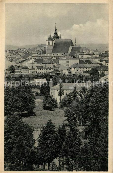 Iglau Jihlava Stadtansicht mit Kirche