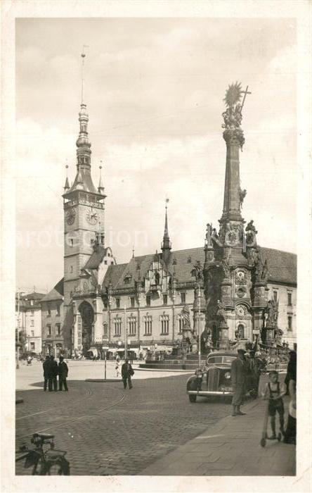 Olmuetz Olomouc Rathaus mit Heiliger Dreifaltigkeit
