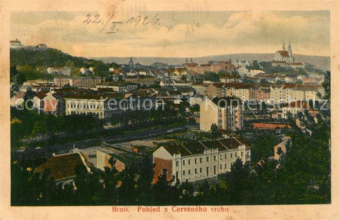 Brno Bruenn Pohled s Cerveneho vrehu