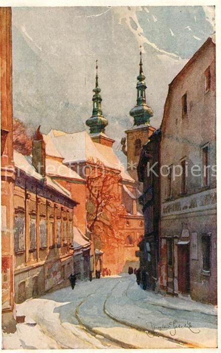 Brno Bruenn Dominikanergasse Kuenstlerkarte