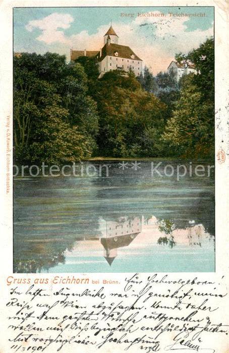 Bruenn Brno Burg Eichhorn Teichansicht