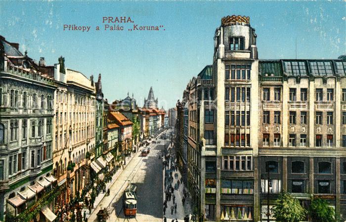 Praha Prahy Prague Pikopy a Palac Koruna