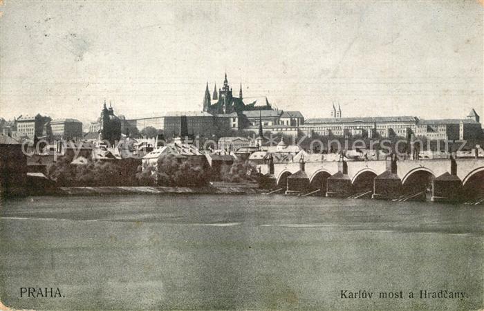 Praha Prahy Prague Karluv most a Hradcany