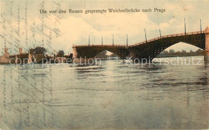 Prag Prahy Prague Von Russen gesprengte Weichselbruecke