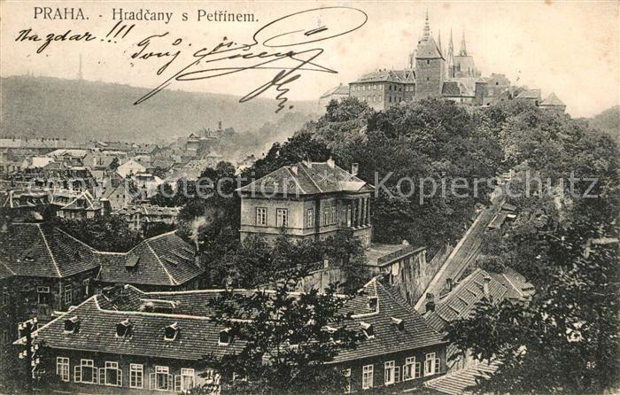 Prag Prahy Prague Hradcany s Petrinem