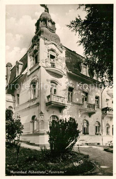 Marienbad Tschechien Boehmen Hoehenhotel Panorama