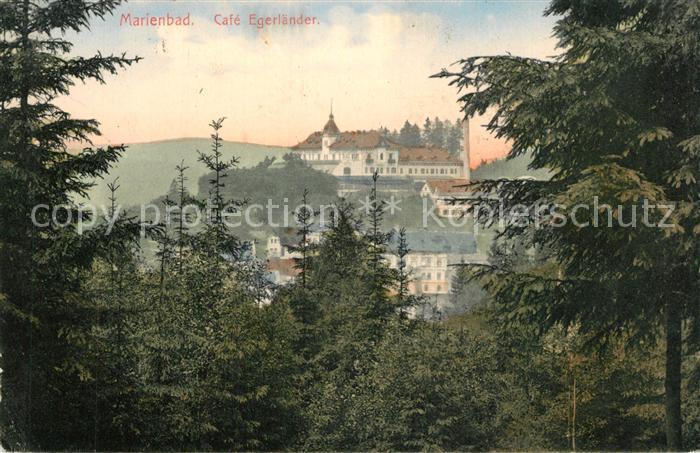 Marienbad Tschechien Boehmen Cafe Egerlaender