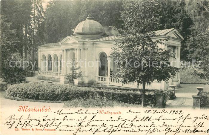 Marienbad Tschechien Boehmen Waldquelle