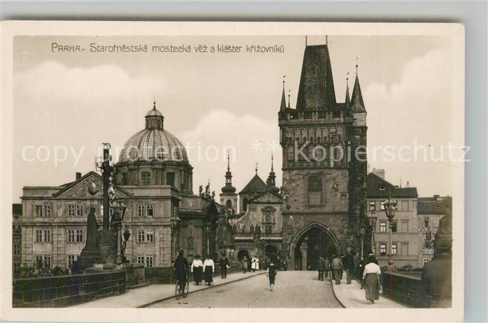 Praha Prahy Prague Staromestska mosteeka vez a klaster krizovniku