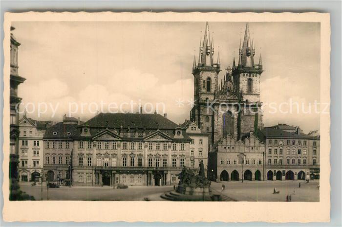 Prag Prahy Prague Hus Denkmal Teinkirche