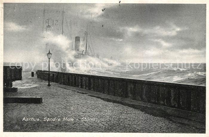 Aarhus sonde Mole i . Storm