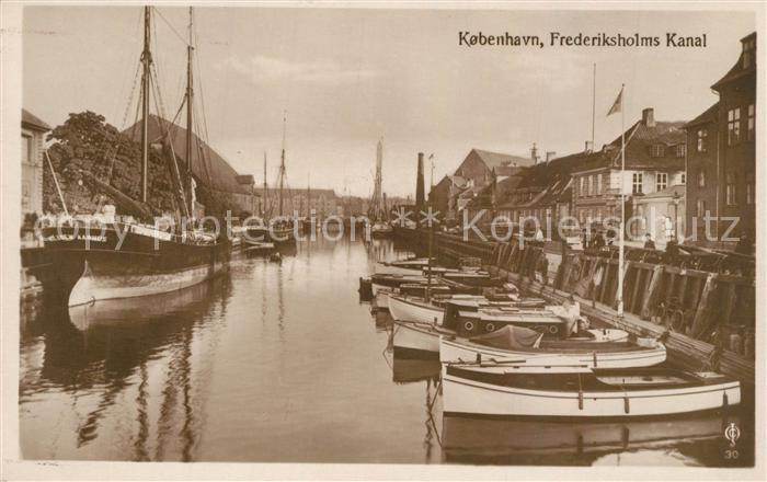 Kopenhagen Frederiksholms Kanal Boote