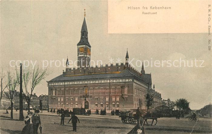 Kopenhagen Raadhuset Pferdekutschen