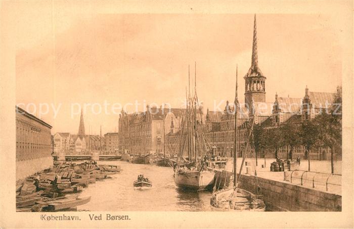 Kopenhagen Ved Borsen Boote