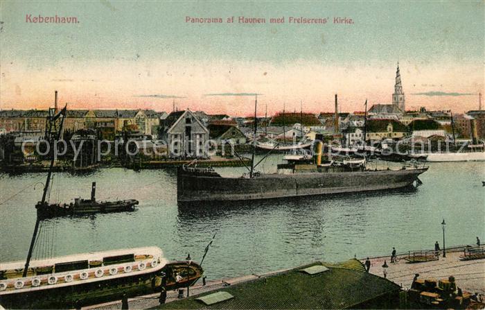 Kopenhagen Havnen me Frelserens Kirke