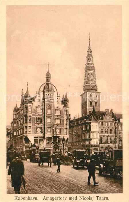 Kopenhagen Amagertorv med Nicolaj Taarn