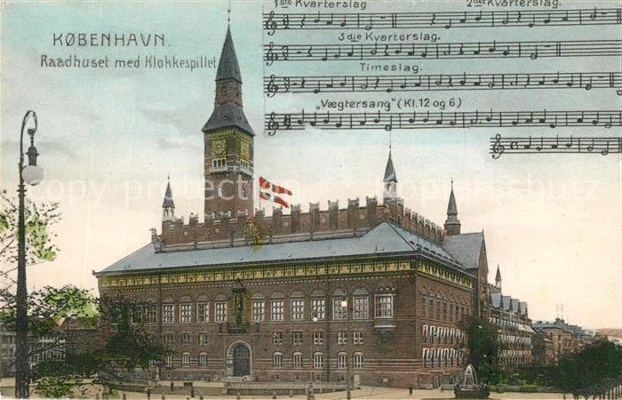 Kopenhagen Raadhuset med Klokkespillet