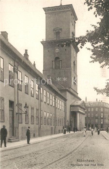 Kopenhagen Noerregade med Frue Kirke