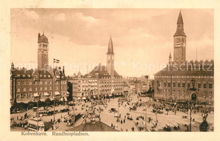 Kopenhagen Raadhuspladsen Fliegeraufnahme