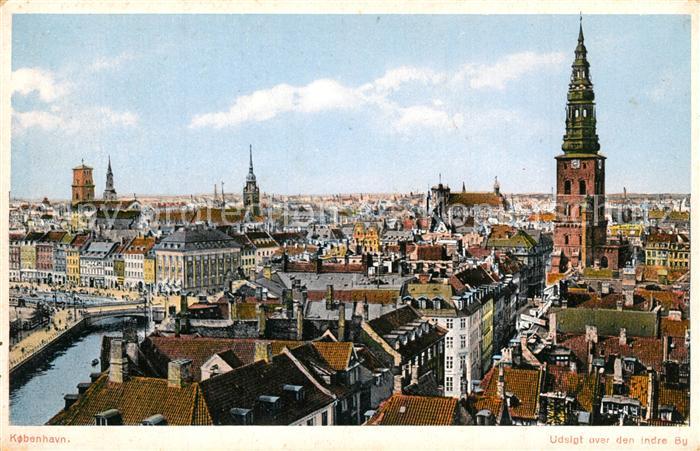 Kopenhagen Udsigt over den indre By