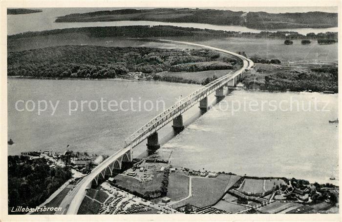 Lillebaeltsbroen Fliegeraufnahme Brueckenpartie