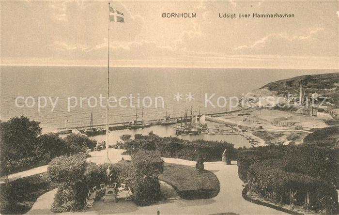 Bornholm Udsigt over Hammershavnen