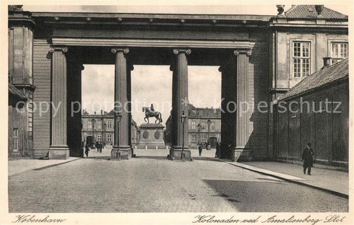 Kopenhagen Kolonaden ved Amalienborg Slot