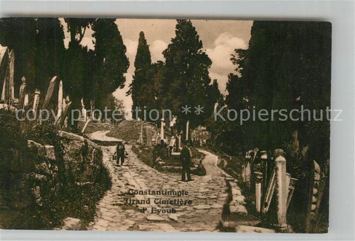 Istanbul Constantinopel Grand Cimetiere d` Eyoub