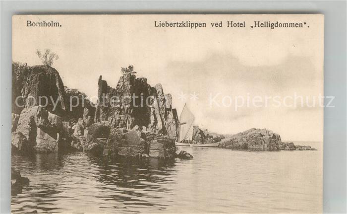 Bornholm Liebertzklippen ved Hotel Helligdommen