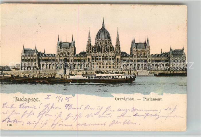 Budapest Orszaghaz Parlament Donau