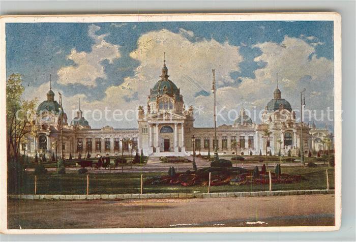 Budapest Gebaeude Kuenstlerkarte