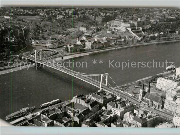 Budapest Fliegeraufnahme Elisabethbruecke