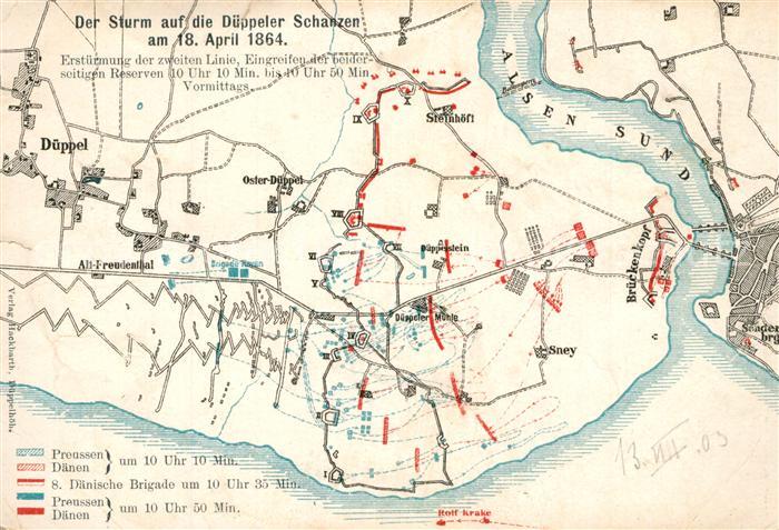 Sonderburg Karte Sturm Dpueueeler Schanzen